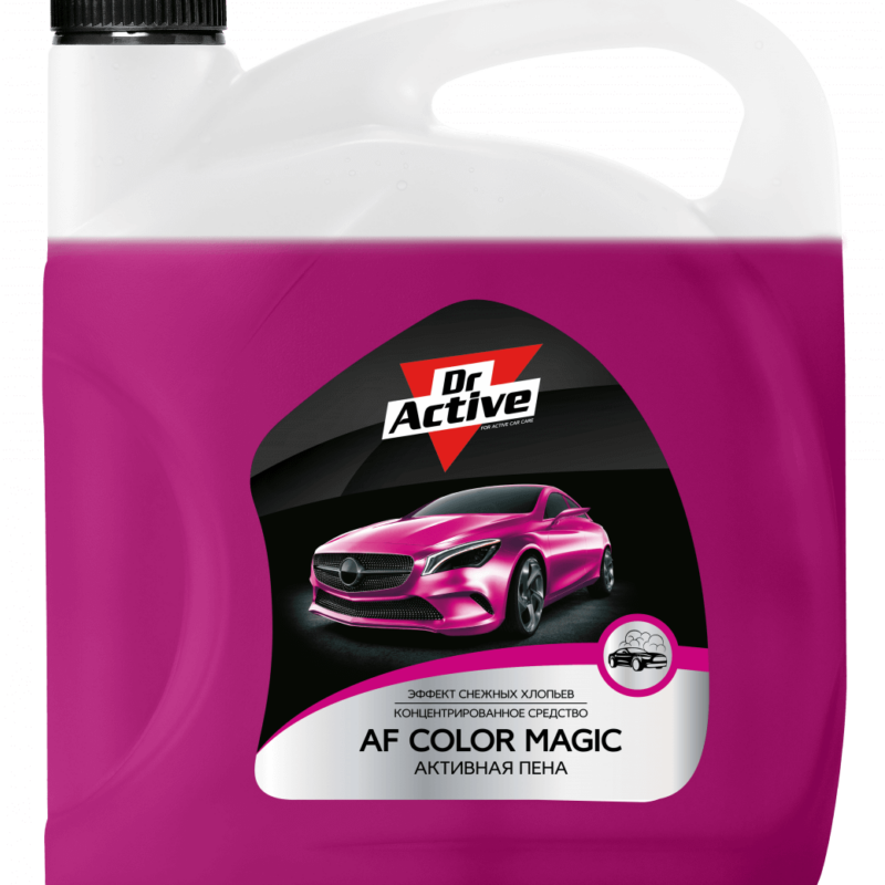 AF Color Magic бесконтактный автошампунь цветная пена с ароматом миндальной косточки