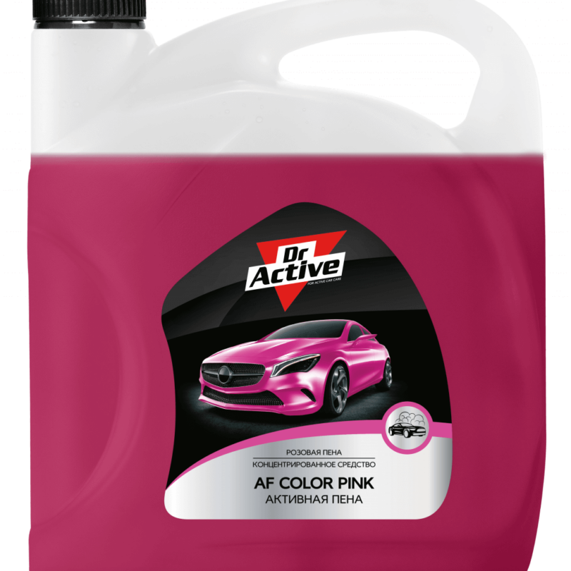 AF Color Pink бесконтактный автошампунь розовая пена
